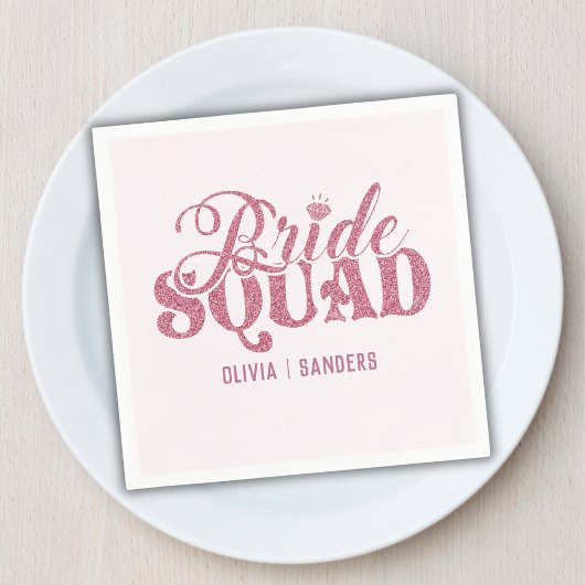 Serviette En Papier Bride Squad Bright Pink
