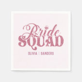 Serviette En Papier Bride Squad Bright Pink (Devant)