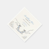 Serviette En Papier Bridesmaids Something Blue Bridal Shower (Coin)