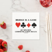 Serviette En Papier Bridge Est Un Jeu De Règles De Communication Spéci (En situation)