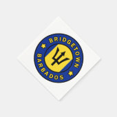 Serviette En Papier Bridgetown Barbade (Coin)
