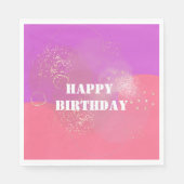 Serviette En Papier bright and gradient romantic pink background (Devant)