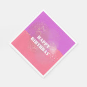 Serviette En Papier bright and gradient romantic pink background (Coin)