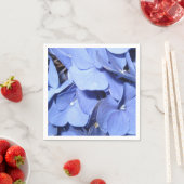 Serviette En Papier Bright Blue Hydrangea Standard Cocktail serviettes (En situation)