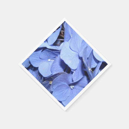 Serviette En Papier Bright Blue Hydrangea Standard Cocktail serviettes (Coin)
