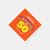 Serviette En Papier Bright Bold Awesome à 50 (Coin)