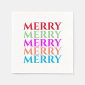 Serviette En Papier Bright Christmas Merry Naples (Devant)