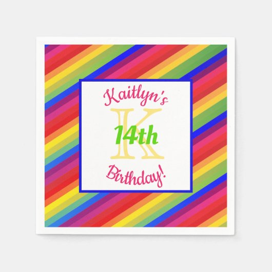 Serviette En Papier Bright Fiesta | Papier (Devant)