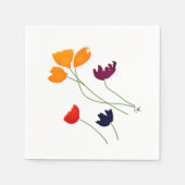 Serviette En Papier Bright Floral Cocktail Napkins (Devant)