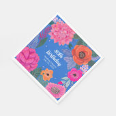 Serviette En Papier Bright Floral fête d'anniversaire (Coin)