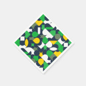 Serviette En Papier Bright Geo (Coin)