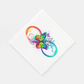 Serviette En Papier Bright infinity with rainbow butterfly (Coin)