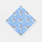 Serviette En Papier Bright Rainbow Coloured Pluie Drops (Coin)