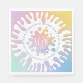 Serviette En Papier Bright rainbow slim party (Devant)