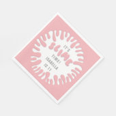 Serviette En Papier Bright rose rose bleu slime fête (Coin)