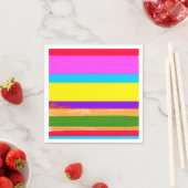 Serviette En Papier Bright Stripes Fiesta Cinco De Mayo Anniversaire (En situation)