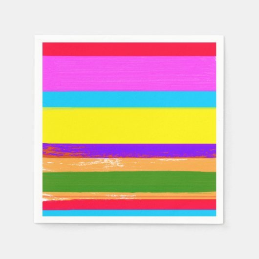 Serviette En Papier Bright Stripes Fiesta Cinco De Mayo Anniversaire (Devant)