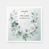 Serviette En Papier Brillant en métal brillant haut de gamme Mariage e (Devant)