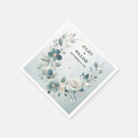 Serviette En Papier Brillant en métal brillant haut de gamme Mariage e (Coin)