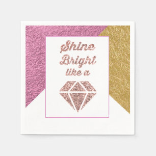 Serviette En Papier Briller comme des serviettes de toilette Diamond P