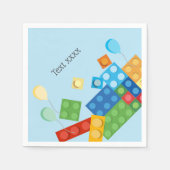 Serviette En Papier briques de construction, bloc, brique de jouets (Devant)