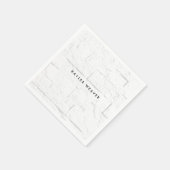 Serviette En Papier Briques murales minimalistes sophistiquées Profess (Coin)