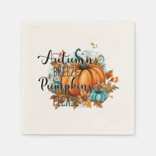 Serviette En Papier Brise d'automne, citrouilles s'il vous plaît – Vib