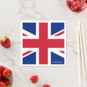 Serviette En Papier British Flag Napkins, Royaume-Uni /union jack (En situation)