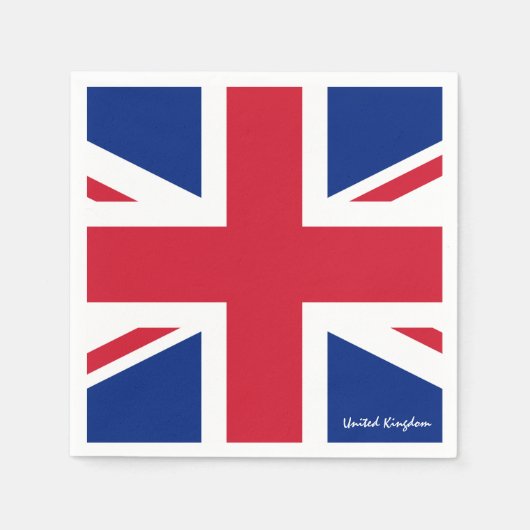 Serviette En Papier British Flag Napkins, Royaume-Uni /union jack (Devant)