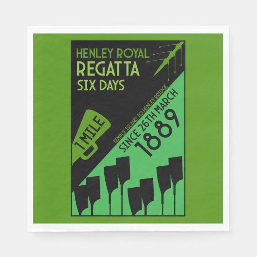 Serviette En Papier British River Thames Regatta (Devant)