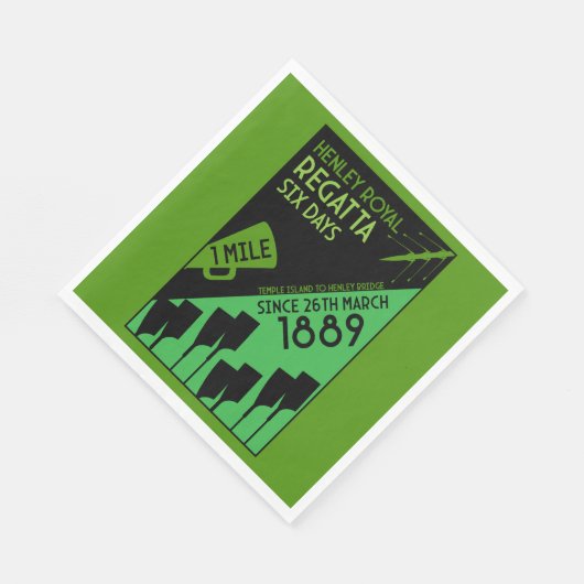 Serviette En Papier British River Thames Regatta (Coin)