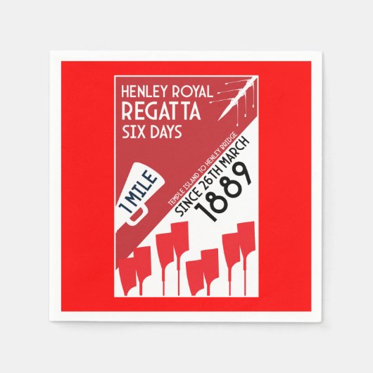 Serviette En Papier British River Thames Regatta (Devant)