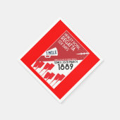 Serviette En Papier British River Thames Regatta (Coin)