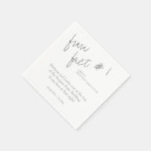 Serviette En Papier Brittany Simple Silver Fun Fait #1 Mariage (Coin)