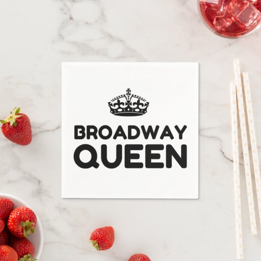 SERVIETTE EN PAPIER BROADWAY QUEEN (En situation)