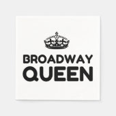SERVIETTE EN PAPIER BROADWAY QUEEN (Devant)
