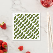 Serviette En Papier Brochure Verte Crunchy Pickle Aiguille Pickles Jui (En situation)