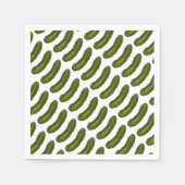 Serviette En Papier Brochure Verte Crunchy Pickle Aiguille Pickles Jui (Devant)