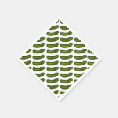Serviette En Papier Brochure Verte Crunchy Pickle Aiguille Pickles Jui (Coin)