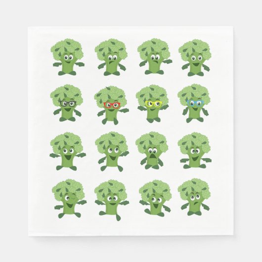 Serviette En Papier brocoli (Devant)