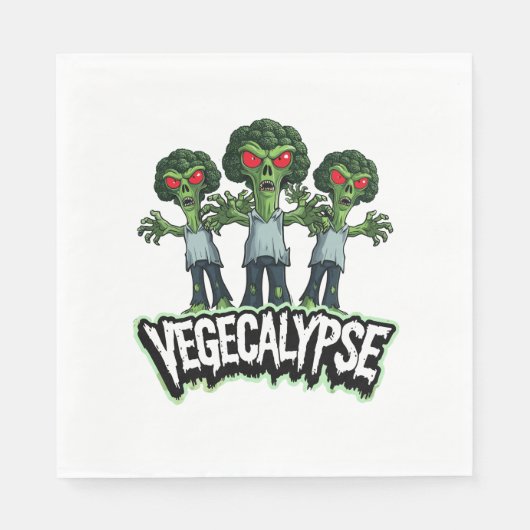 Serviette En Papier Brocoli Zombie - Vegecalypse (Devant)