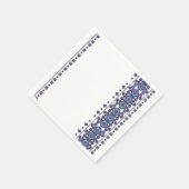 Serviette En Papier Broderie bleue (Coin)