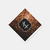 Serviette En Papier Bronze brun cuivre fausse parties scintillant scin (Coin)