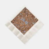 Serviette En Papier Bronze d'or Elegant Parties scintillant Glam (Coin)