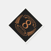 Serviette En Papier Bronze huitième anniversaire mariage 8 ans (Coin)