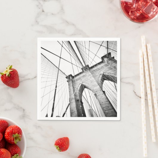 Serviette En Papier Brooklyn Bridge, New York (En situation)