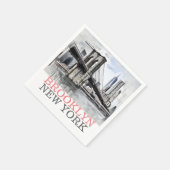 Serviette En Papier Brooklyn Bridge New York City (Coin)