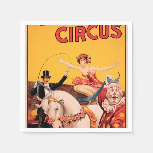 Serviette En Papier Bros. Cirque (Devant)