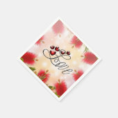 Serviette En Papier Brosse à bouteille et l'amour (Coin)