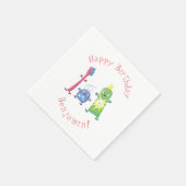 Serviette En Papier Brosse à dents mignonne dentifrice dentaire soie d (Coin)